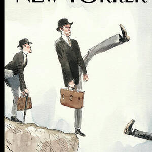 Silly Walk Off A Cliff by Barry Blitt