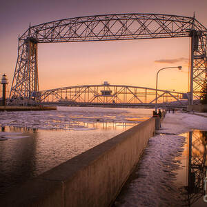 Spring Sunset In Canal Park by Duluth To Door County Photography