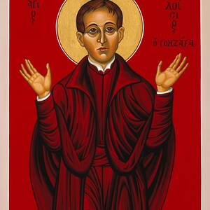 St. Aloysius in the Fire of Prayer 020 by William Hart McNichols