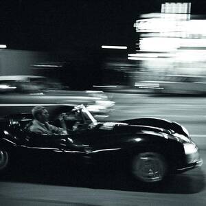 Steve McQueen Jaguar XK-SS on Sunset Blvd by Georgia Clare Steve McQueen Jaguar XK-SS on Sunset Blvd by Georgia Clare