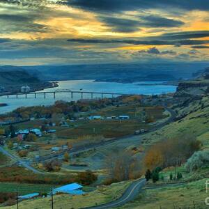 Sunset Over The Gorge by Adam Jewell Sunset Over The Gorge by Adam Jewell