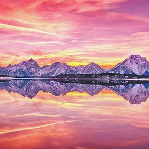 Teton Reflection by Chen Su