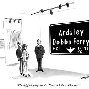 The Original Hangs On The New York State Thruway by Peter Porges