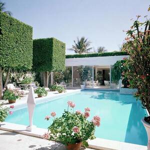 The Pool And Garden Of A Home by William Grigsby The Pool And Garden Of A Home by William Grigsby
