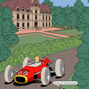 Tintin Grand Prix de Moulinsart 1965 by Georgia Clare Tintin Grand Prix de Moulinsart 1965 by Georgia Clare