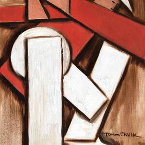 Tommervik Abstract Golfer Art Print by Tommervik