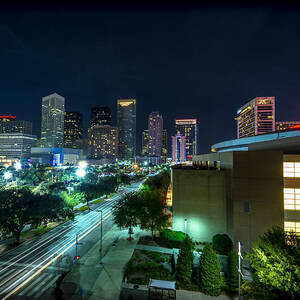 Toyota Center and Downtown Houston by David Morefield Toyota Center and Downtown Houston by David Morefield