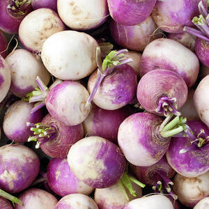 Turnips At A Farmers Market by Bill Boch