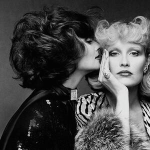 Two Models Wearing Wigs By Edith Imre by Francesco Scavullo