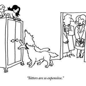 Two Wolves Growl Up At A Young Boy Who by Ariel Molvig Two Wolves Growl Up At A Young Boy Who by Ariel Molvig