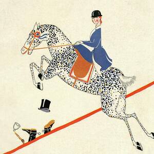 Vanity Fair Cover Featuring A Woman On A Horse by Aline Farrelly