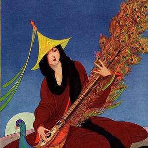 Vanity Fair Cover Featuring A Woman Wearing by George Wolfe Plank