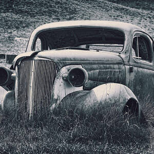 Vintage Car at Bodie by Kelley King