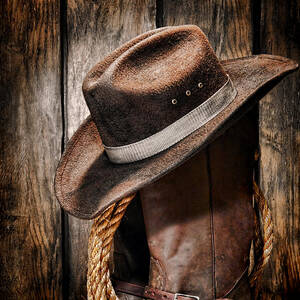 Vintage Cowboy Boots by Olivier Le Queinec