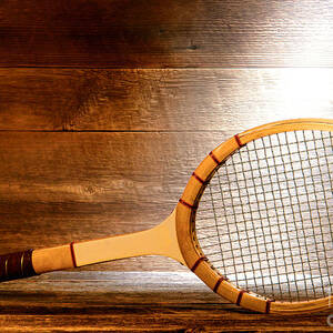 Vintage Tennis Racket by Olivier Le Queinec