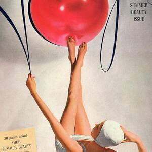 Vogue Cover Of A Woman Balancing by Horst P Horst Vogue Cover Of A Woman Balancing by Horst P Horst