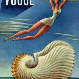 Vogue Magazine Cover Featuring A Woman by Miguel Covarrubias Vogue Magazine Cover Featuring A Woman by Miguel Covarrubias