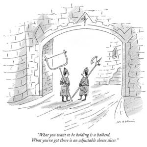 What You Want To Be Holding Is A Halberd.  What by Michael Maslin