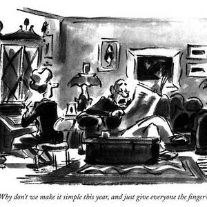 Why Don't We Make It Simple This Year by Lee Lorenz Why Don't We Make It Simple This Year by Lee Lorenz