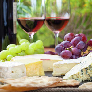 Wine And Cheese Platter by Nicolamargaret