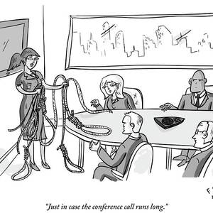 Woman Stands At The Front Of A Board Room Holding by Farley Katz