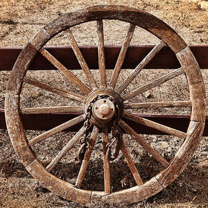 Old West Wheel by Kelley King