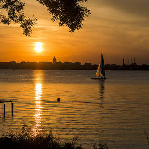 Evening Sail - Madison - Wisconsin by Steven Ralser Evening Sail - Madison - Wisconsin by Steven Ralser