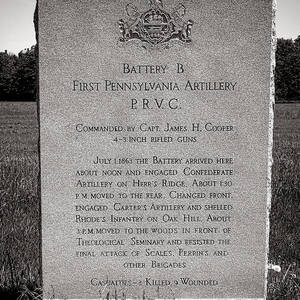 Gettysburg National Park First Pennsylvania Artillery Monument by Olivier Le Queinec