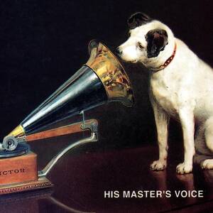 His Master's Voice - HMV - Dog and Gramophone - Vintage Advertising Poster by Studio Grafiikka