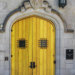 Princeton University Community Hall Door by Susan Candelario