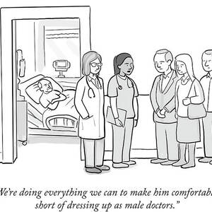Short of dressing up as male doctors by Paul Noth