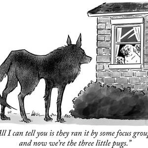 The three little pugs by Pia Guerra The three little pugs by Pia Guerra