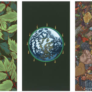 Viriditas Triptych by William Hart McNichols