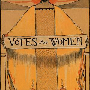Votes for Women - Vintage Propaganda Poster by Studio Grafiikka