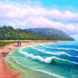 Walking the Beach by Sarah Irland