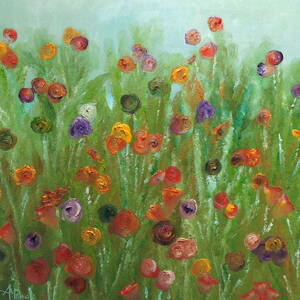 Wild Flowers Abstract by Angeles M Pomata Wild Flowers Abstract by Angeles M Pomata