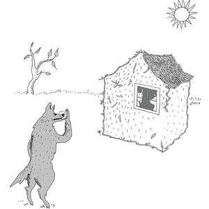 Wolf uses asthma inhaler by Liana Finck Wolf uses asthma inhaler by Liana Finck