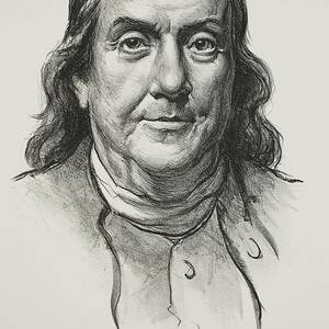 Benjamin Franklin by Samuel Johnson Woolf