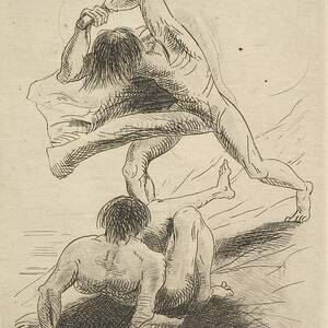 Cain And Abel by Odilon Redon