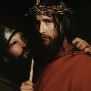 Christ With Mocking Soldier by Carl Bloch