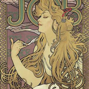 Job Vintage Poster by Alphonse Marie Mucha