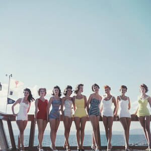 Lake Tahoe Ladies #1 by Slim Aarons Lake Tahoe Ladies #1 by Slim Aarons