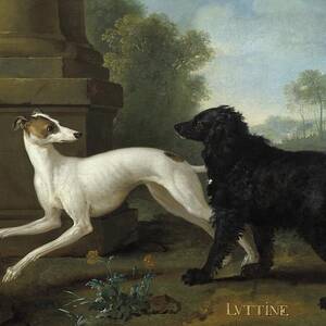 Misse And Luttine by Jean-baptiste Oudry