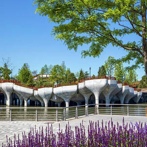 New York City, Manhattan, Little Island, Pier 55 At Hudson River Park Hudson River Greenway #1 by Lumiere