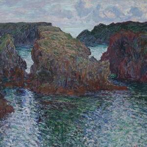 Rocks At Port-goulphar, Belle-ile by Claude Monet
