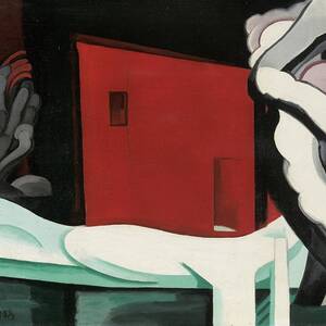 Snow And Glow by Oscar Bluemner