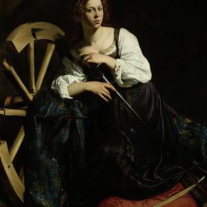 Saint Catherine Of Alexandria by Caravaggio