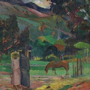 Tahitian Landscape by Paul Gauguin
