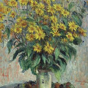 Jerusalem Artichoke Flowers by Claude Monet