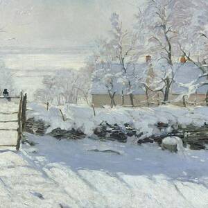 The Magpie by Claude Monet
